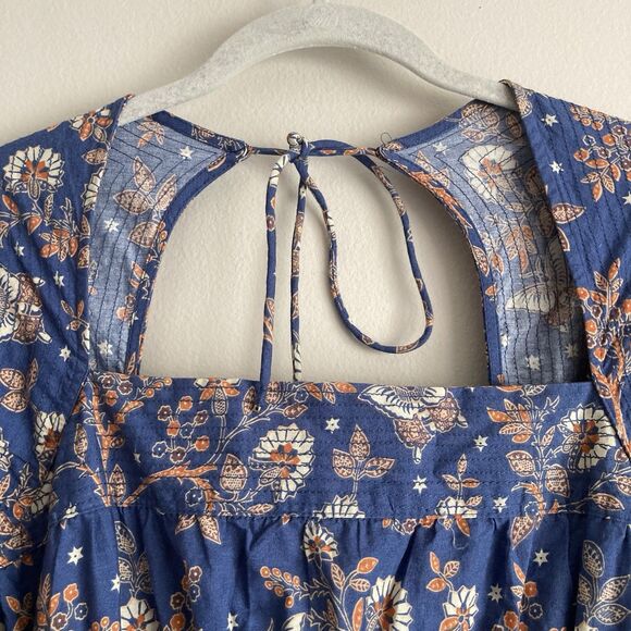 Revolve House of Harlow 1960 Floral Open Back Mini Dress Blue Women's Size Med - Picture 3 of 12